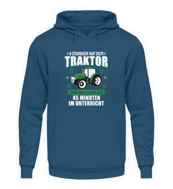 Acht Stunden Traktor · Unisex Kapuzenpullover Hoodie Rabatt – Bild 4