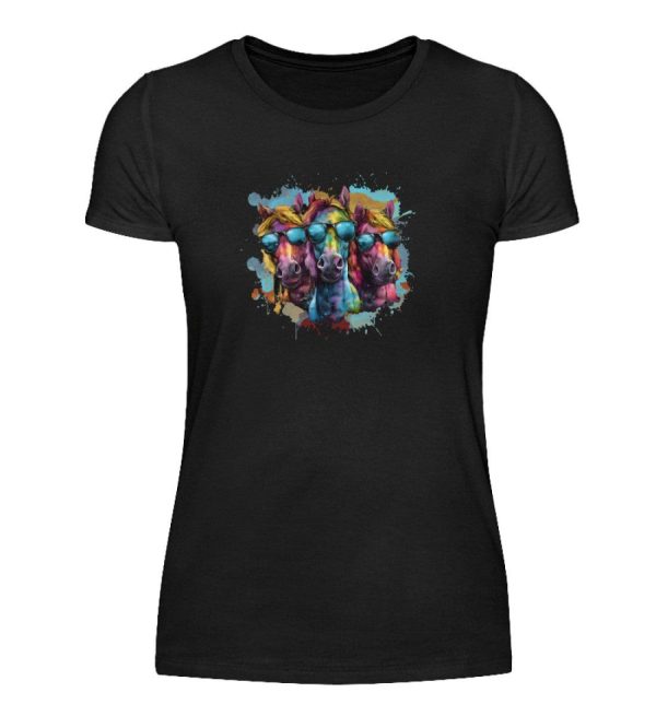 3 Pferde Sonnenbrille 2 · Damen T-Shirt Angebot