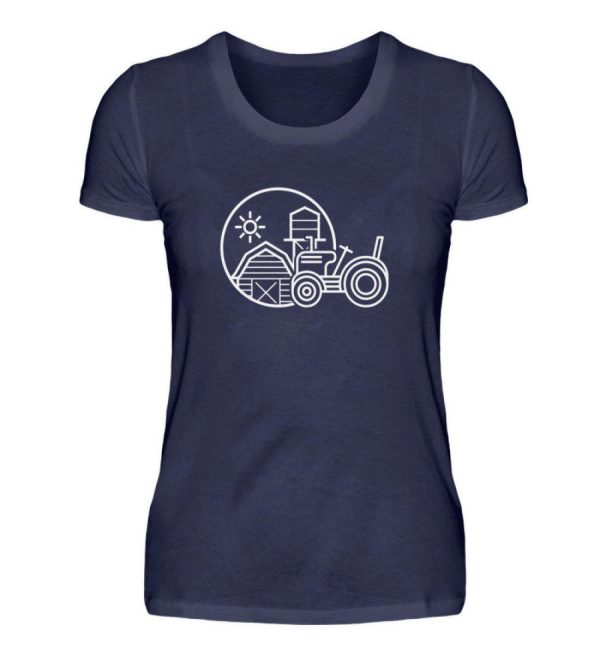 Simple Traktor Hof · Damen T-Shirt Verkauf – Bild 2