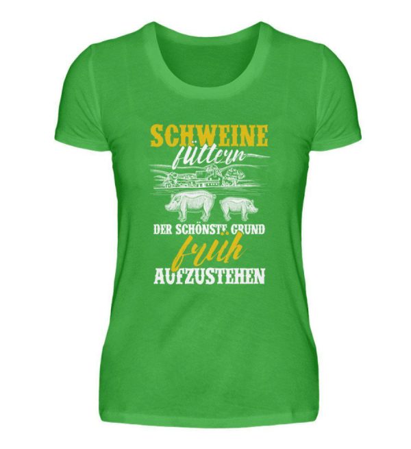 Schweine füttern · Damen T-Shirt Jetzt online – Bild 4