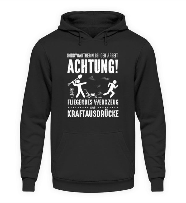 Achtung Hobbygärtnerin · Unisex Kapuzenpullover Hoodie Jetzt online