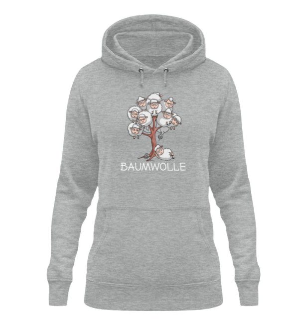 Baumwolle Schafe  - Damen Hoodie Online-Verkauf – Bild 4
