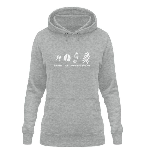 Schwein Kuh Landwirtin Traktor  - Damen Hoodie Schn?ppchen – Bild 4