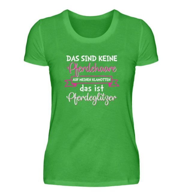 Pferdeglitzer Haare · Damen T-Shirt Online-Verkauf – Bild 4