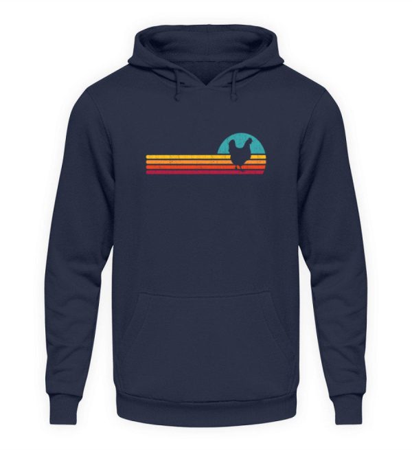 Huhn Retro · Unisex Kapuzenpullover Hoodie Verkauf – Bild 2