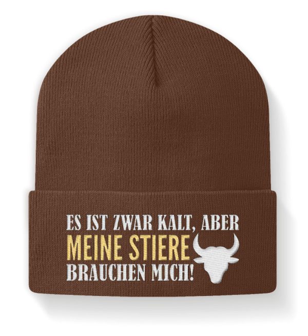 Meine Stiere brauchen mich · Beanie Mütze Verkauf – Bild 5