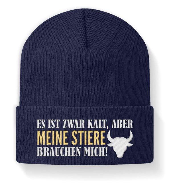 Meine Stiere brauchen mich · Beanie Mütze Verkauf – Bild 3
