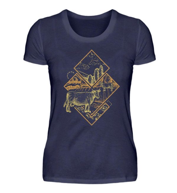 Kühe Geometric · Damen T-Shirt Online-Schn?ppchen – Bild 2