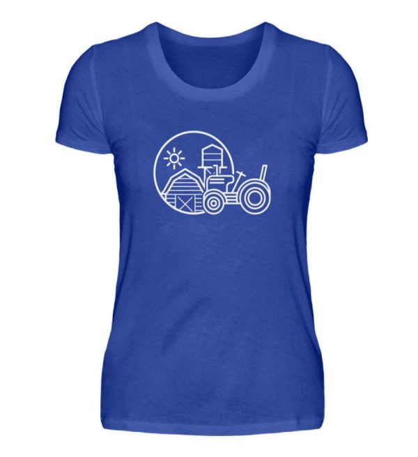 Simple Traktor Hof · Damen T-Shirt Verkauf – Bild 5