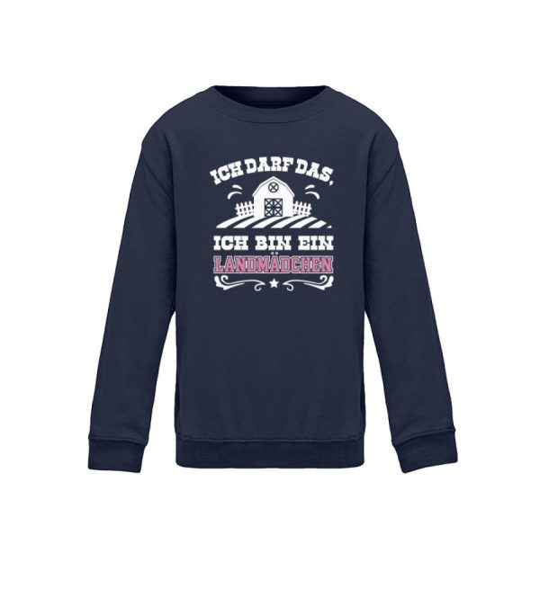 Ich darf das, ich bin ein Landmädchen · Kinder Sweatshirt Angebot – Bild 2