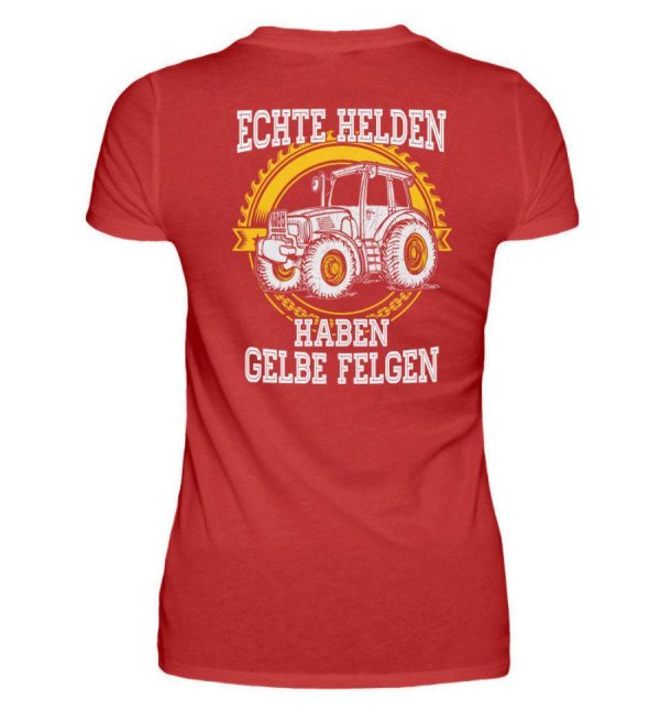 Echte Helden gelbe Felgen · Damen T-Shirt Verkauf – Bild 3
