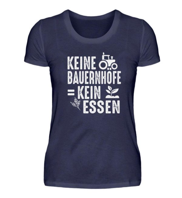 Keine Bauernhöfe kein Essen · Damen T-Shirt Mode – Bild 2