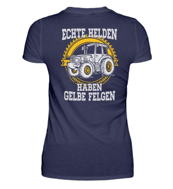 Echte Helden gelbe Felgen · Damen T-Shirt Verkauf – Bild 2