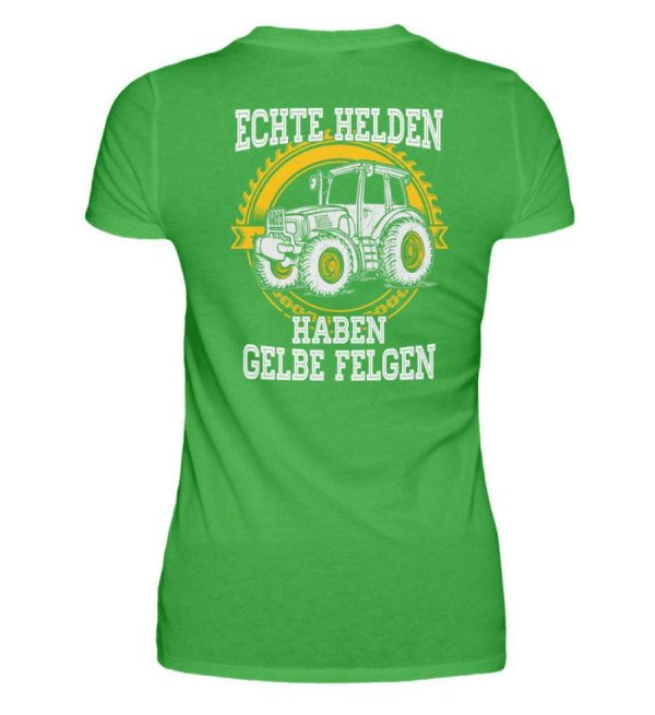 Echte Helden gelbe Felgen · Damen T-Shirt Verkauf – Bild 4